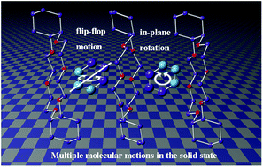 Graphical abstract: Molecular motion in pyridazinium/crown ether supramolecular cation salts of a nickel dithiolene complex