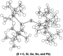 Graphical abstract: A mechanistic analysis of the tetrasilyl-substituted trimetallaallenes, >E [[double bond, length as m-dash]] E [[double bond, length as m-dash]] E< (E = C, Si, Ge, Sn, and Pb)