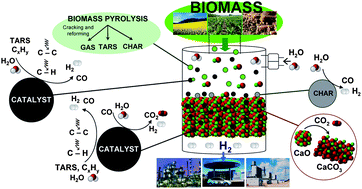 Graphical abstract: Sorption enhanced catalytic steam gasification process: a direct route from lignocellulosic biomass to high purity hydrogen