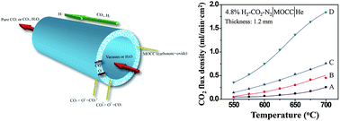 Graphical abstract: High CO2 permeation flux enabled by highly interconnected three-dimensional ionic channels in selective CO2 separation membranes