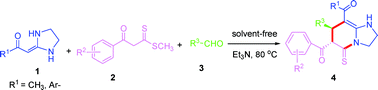 Graphical abstract: Solvent-free and efficient synthesis of imidazo[1,2-a]pyridine derivatives via a one-pot three-component reaction