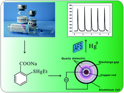 Graphical abstract: Dielectric barrier discharge-plasma induced vaporization for the determination of thiomersal in vaccines by atomic fluorescence spectrometry