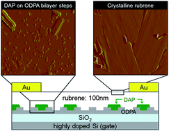 Graphical abstract: Induced crystallization of rubrene with diazapentacene as the template