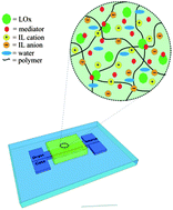 Graphical abstract: Organic electrochemical transistor incorporating an ionogel as a solid state electrolyte for lactate sensing