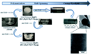 Graphical abstract: Chemistry, structure and processability of boron-modified polysilazanes as tailored precursors of ceramic fibers