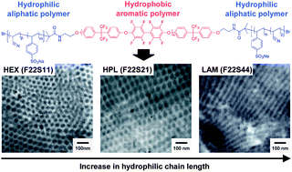 Graphical abstract: Synthesis of fluorinated amphiphilic triblock copolymer and its application in high temperature PEM fuel cells