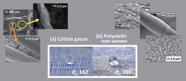 Graphical abstract: Micro/nanotextured polymer coatings fabricated by UV curing-induced phase separation: creation of superhydrophobic surfaces