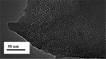 Graphical abstract: Long-range ordered lyotropic liquid crystals in intermediate-range ordered protic ionic liquid used as templates for hierarchically porous silica