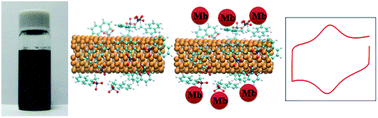 Graphical abstract: Synthesis of water-soluble phosphonate functionalized single-walled carbon nanotubes and their applications in biosensing