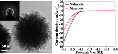 Graphical abstract: Electrodeposited Ni dendrites with high activity and durability for hydrogen evolution reaction in alkaline water electrolysis