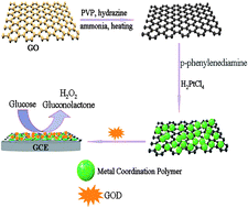 Graphical abstract: Rational synthesis of graphene–metal coordination polymer composite nanosheet as enhanced materials for electrochemical biosensing