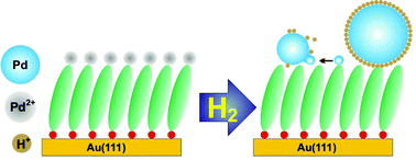 Graphical abstract: Hydrogen as an optimum reducing agent for metallization of self-assembled monolayers