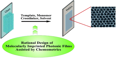 Graphical abstract: Rational design of molecularly imprinted photonic films assisted by chemometrics