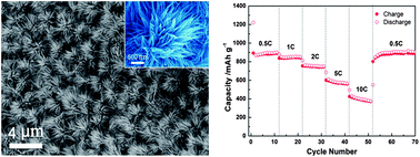 Graphical abstract: Self-supporting Co3O4 with lemongrass-like morphology as a high-performance anode material for lithium ion batteries