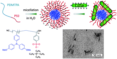 Graphical abstract: Semiconductor amphiphilic block copolymers for hybrid donor–acceptor nanocomposites