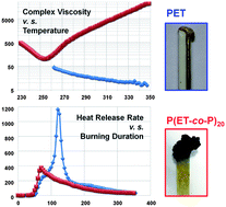 Graphical abstract: A novel flame-retardant-free copolyester: cross-linking towards self extinguishing and non-dripping