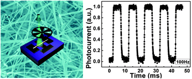 Graphical abstract: Self-powered and fast-speed photodetectors based on CdS:Ga nanoribbon/Au Schottky diodes