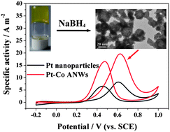 Graphical abstract: Platinum–Cobalt alloy networks for methanol oxidation electrocatalysis