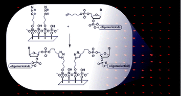 Graphical abstract: Application of click chemistry to the production of DNA microarrays