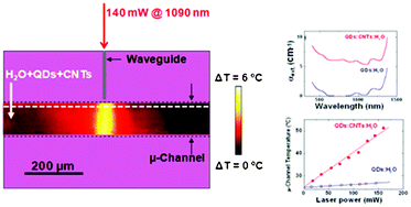 Graphical abstract: Quantum dot enabled thermal imaging of optofluidic devices