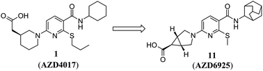 Graphical abstract: Reduction of acyl glucuronidation in a series of acidic 11β-hydroxysteroid dehydrogenase type 1 (11β-HSD1) inhibitors: the discovery of AZD6925