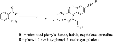 Graphical abstract: 3-Diarylethyne quinazolinones: a new class of senescence inducers