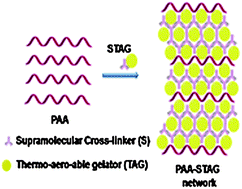 Graphical abstract: Supramolecular thermo aero-able gelators (STAGs) for synthesis of hydrogels