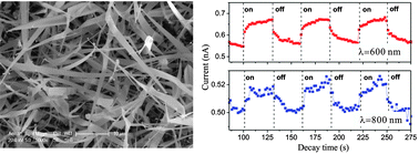 Graphical abstract: Visible–NIR photodetectors based on CdTe nanoribbons