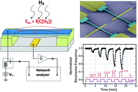 Graphical abstract: Ultra-low power hydrogen sensing based on a palladium-coated nanomechanical beam resonator