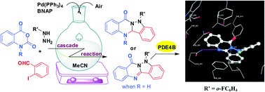 Graphical abstract: A new cascade reaction: concurrent construction of six and five membered rings leading to novel fused quinazolinones