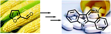 Graphical abstract: From biomass to medicines. A simple synthesis of indolo[3,2-c]quinolines, antimalarial alkaloid isocryptolepine, and its derivatives