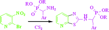 Graphical abstract: Synthesis and antitumor activity of α-aminophosphonates containing thiazole[5,4-b]pyridine moiety