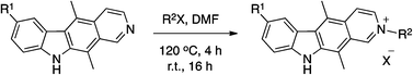 Graphical abstract: Synthesis and biological evaluation of novel isoellipticine derivatives and salts