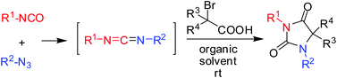 Graphical abstract: Regioselective multicomponent sequential synthesis of hydantoins