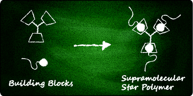 Graphical abstract: Supramolecular three-armed star polymers via cyclodextrin host–guest self-assembly