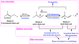 Graphical abstract: Carbocationic polymerization of isoprene initiated by dimethylallyl derivatives associated with B(C6F5)3