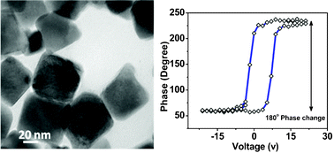 Graphical abstract: Synthesis and piezoelectric response of cubic and spherical LiNbO3 nanocrystals