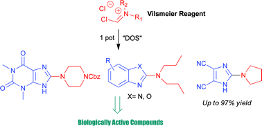 Graphical abstract: Synthesis of 2-amino-imidazoles, purines, and benzoxazolamines through DIB oxidation