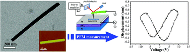 Graphical abstract: Piezoelectric properties of rhombic LiNbO3 nanowires