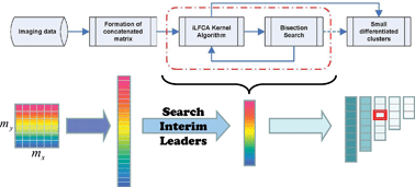 Graphical abstract: Applications of the improved leader-follower cluster analysis (iLFCA) algorithm on large array (LA) and very large array (VLA) hyperspectral mid-infrared imaging datasets