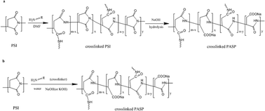 Graphical abstract: Novel solvent-free synthesis and modification of polyaspartic acid hydrogel