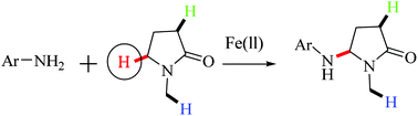 Graphical abstract: A highly regioselective sp3 C–H amination of tertiary amides based on Fe(ii) complex catalysts