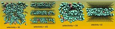 Graphical abstract: Effect of pore structure on the selectivity of carbon materials for the separation of CO2/H2 mixtures: new insights from molecular simulation