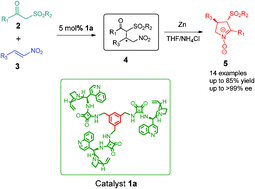 Graphical abstract: An expedient approach to highly enantioenriched cyclic nitrones mediated by robust and recoverable C3-symmetric cinchonine-squaramide catalysts