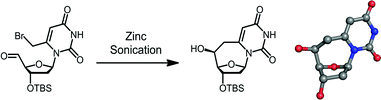 Graphical abstract: Synthesis of 6,6′-(S)-cyclo-2′-deoxyuridine featuring a unique Barbier-style cyclization
