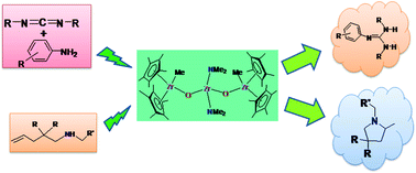 Graphical abstract: Construction of oxygen-bridged multimetallic assembly: dual catalysts for hydroamination reactions