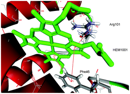 Graphical abstract: π–π and cation–π interactions in protein–porphyrin complex crystal structures