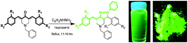 Graphical abstract: Synthesis of green light emitting fused pyrazolinopiperidines - photophysical and electrochemical studies