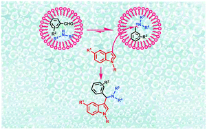 Graphical abstract: Micelle promoted multicomponent synthesis of 3-amino alkylated indoles via a Mannich-type reaction in water