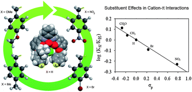 Graphical abstract: Substituent effects in cation–π interactions. Recognition of tetramethylammonium chloride by uranyl-salophen receptors